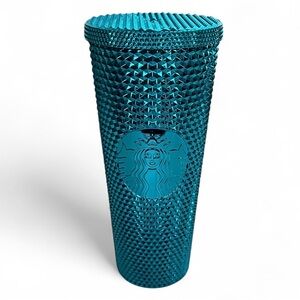 Starbucks Dining Starbucks Blue Studded Venti Tumbler Cold Cup 24 oz metallic